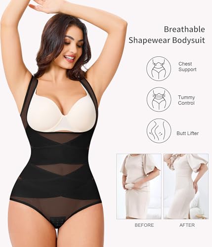 Gotoly Women Waist Trainer Bodysuit Full Body Shaper Vest Tummy Control Slim Corset Shapewear Tank Tops3