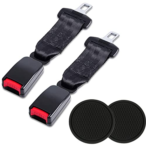 Car Cup Holder Expander with Elastic Gasket Extendable Base Fits 2.7-3.9 Inch Diameter Accommodates Cups with Handles