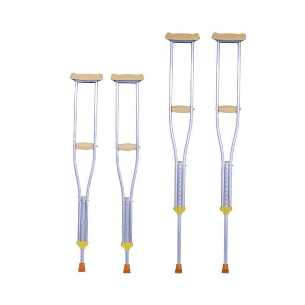 GCX- Muletas de aleación de Aluminio, muletas for Axilas, muletas Dobles Gruesas Ajustables for Fractura de Ancianos for Adultos Firma