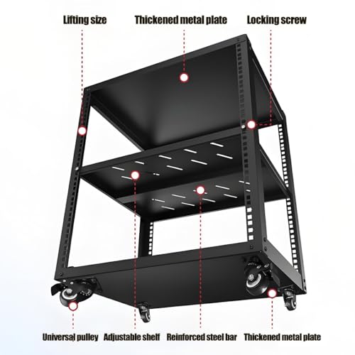 Armoire de rangement multimédia mobile pour stopper la surchauffe HiFi