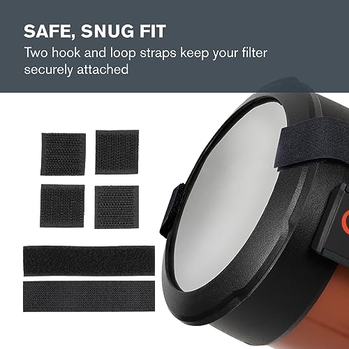 Celestron 94244 EclipSmart Solar Eclipse Telescope Filter – ISO 12312-2 Compliant, Secure Fit with Solar Safe Film, Works with 8” Schmidt-Cassegrain/EdgeHD Telescopes, Black