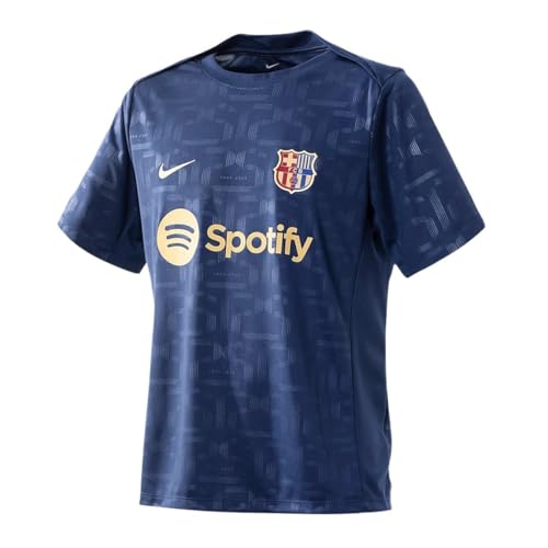 Haut de foot à manches courtes d'avant match Nike Dri FIT FC Barcelona Academy Pro Domicile pour homme - vue 8