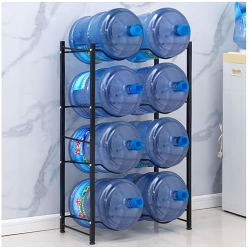 Stackable Water Jug Holder Rack - Heavy Duty 5 Gallon Bottle Organizer, Detachable Design for Efficient Storage & Easy Access, Ideal for Home & Office Use