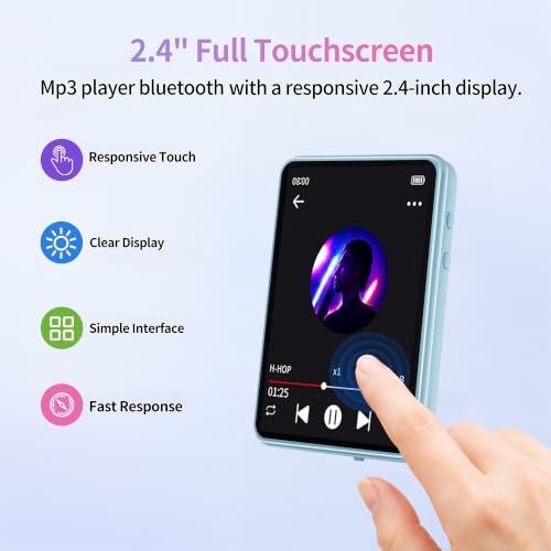 Tengsen MP3 Player with Bluetooth, Touch Screen and Speaker - $20.99 AC + 50% Off Code T3MKCCG9 - image 6