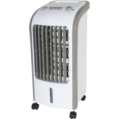 ZENZERO® - Raffrescatore d'aria Evaporativo Portatile Condizionatore Ventilatore con Funzione SWING Oscillazione Automatica Dx/Sx, 3 Livelli di Velocità, Serbatoio 4 Litri, Filtri Rimovibili - 80W
