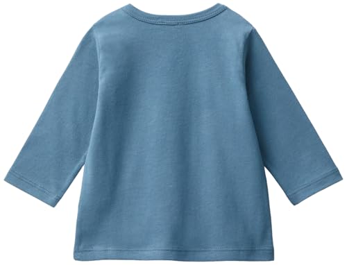 United Colors of Benetton Camiseta M/L 3ATNA 1055, Turquesa, 62 cm para Bebés