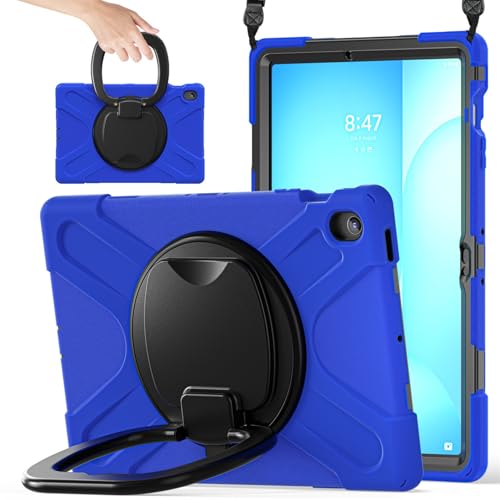 Étui antichoc Samsung Galaxy Tab S10 FE+ Plus 13.1 pouces avec poignée rotative et bandoulière
