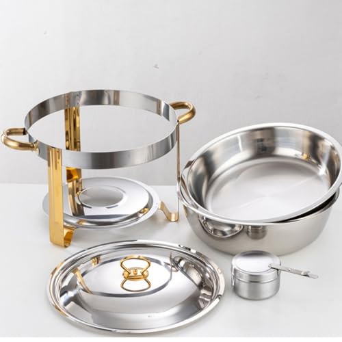 Set buffet con calentador alcohol acero inoxidable miniatura 5