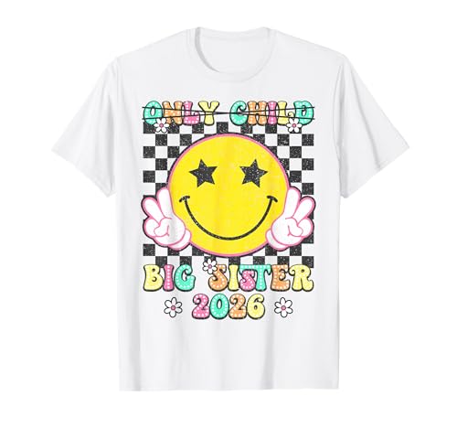 Only Child Big Sister 2026 Retro Promocionado A Big Sister 2026 Camiseta