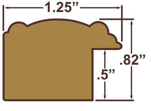 Craig Frames 59504100 16 By 20-Inch Picture Frame, Wood Grain Finish, 1.25-Inch Wide, Honey Oak #TOP2