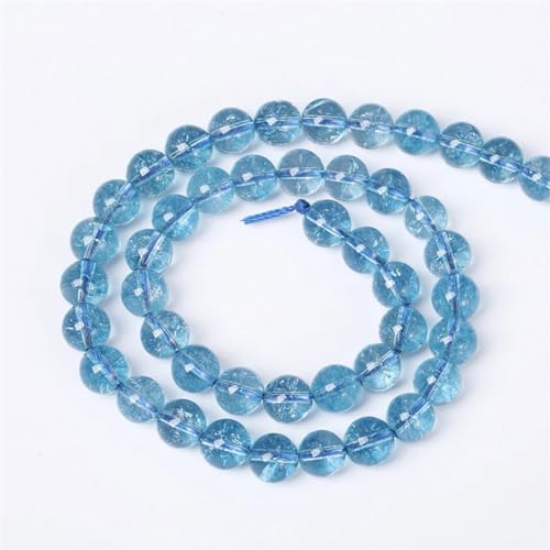 Cuentas de topacios de cuarzo natural de 10mm para hacer joyas y collares 3