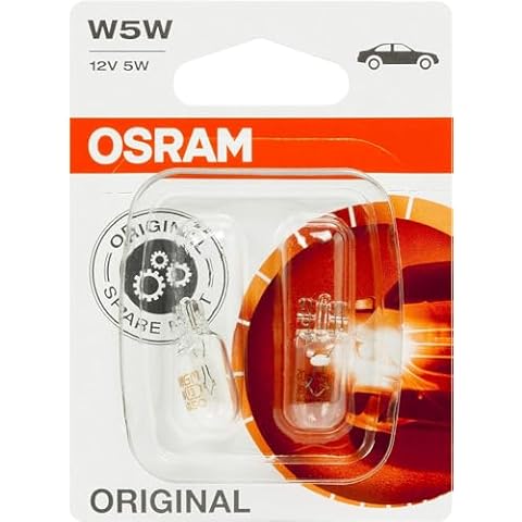 OSRAM W5W Halogen Bulbs for Position Lights Cover
