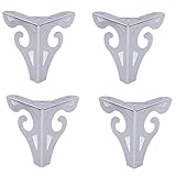 VIEUE Möbelbeine, 30,5 cm hoch, hohl, Moderne Möbel, Sofabeine, Chrom poliert, geeignet for Couchtisch, Werkbank, Schrank, Fernsehschrank, 4-teiliges Set, 12,7 cm (Size : 5 inches)
