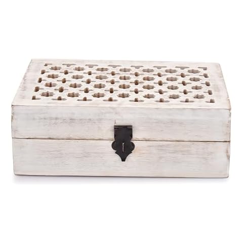 Samhita Mango Wood Decorative Jewellery Box Cover