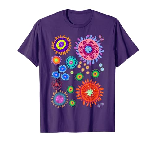 Tropical Zoanthid Saltwater Flower Polyp Coral Reef Pattern T-Shirt