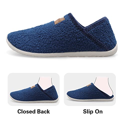 Image of Spesoul Fuzzy House Slippers for Women Men Indoor Closed Back Lightweight Cozy Faux Furry Lining Barefoot House Shoes Slipper Socks for Bedroom Home Office Yoga Outdoor Walking Shoes