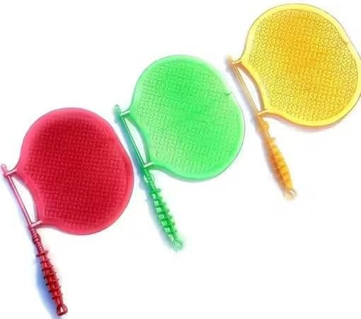 NOVITASH Plastic Handle Bena (Pack of 1 Pcs) | Traditional Hand Fan with Strong Plastic Handle | Lightweight Manual Fan for Summer, Home, Travel & Outdoor Use | Multicolor-image-34
