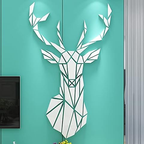Espejo Decorativo Pegatinas De Pared Luming 3D Ciervo Cover