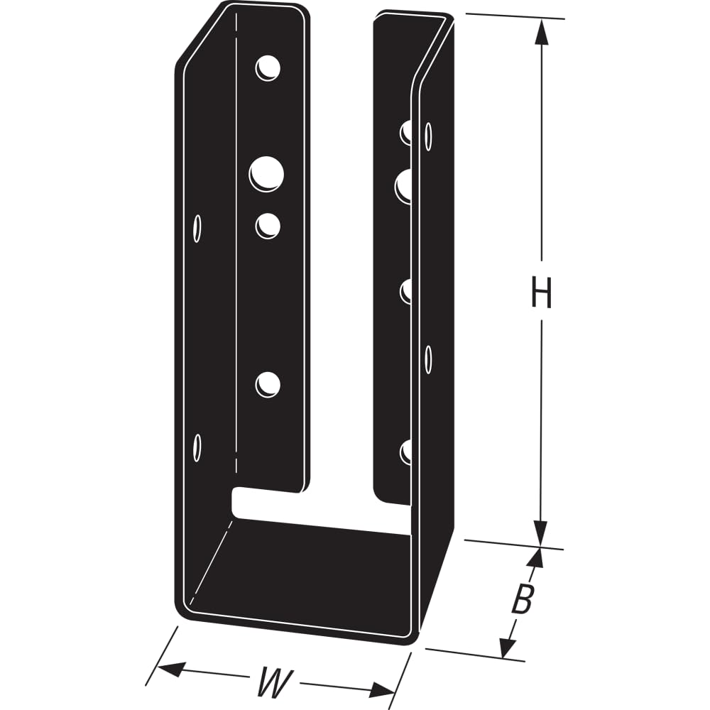 Amazon.com: Simpson Strong-Tie APLH26R Outdoor Accents ZMAX, Black