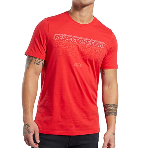 Reebok T-Shirt Rouge Homme UFC Fan Gear Rouge L