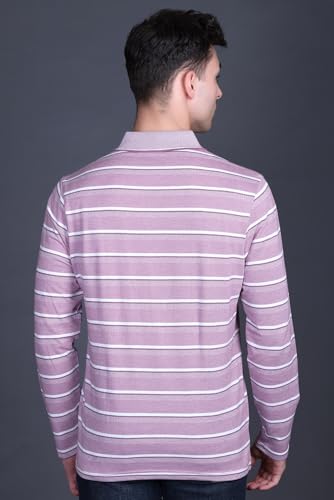 Image of Full Sleeve Polo T Shirt for Men Cotton with Pocket and Collar - Regular Fit Tshirt