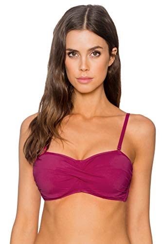 Sunsets Women's Iconic Twist Bra Sized Bandeau Bikini Top Swimsuit
