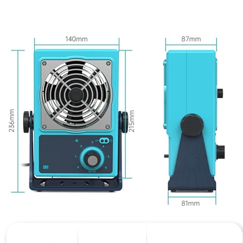 Ionizador de aire ajustable con bajo ruido miniatura 5