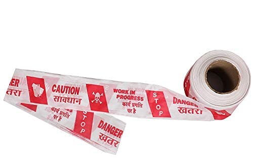 Safetify Caution, Barricading, Construction Tape, Warning Tape Roll Red and White Non-Adhesive Barricade Warning Tape Waterproof Polyethylene Material (500) (B0BYDTSPR9) Amazon Price History, Amazon Price Tracker