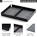 EDC Desk Organizer Valet Tray for Home Office Desktop Organization with Customizable Partition, Catchall Nightstand, Storage for Personal Tech or Items (Improved Version) Black