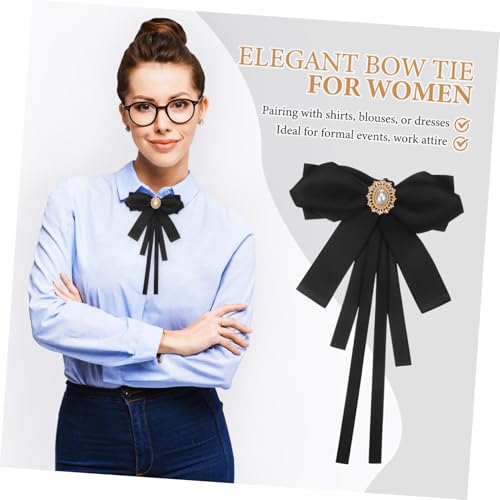 Ribbon Bow Tie for Women Bow Pins for Clothing for Women Fashion Soft Matte Fabric3