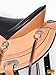 HILASON Western Draft Horse Wide Gullet Trail American Leather Saddle | for Horses