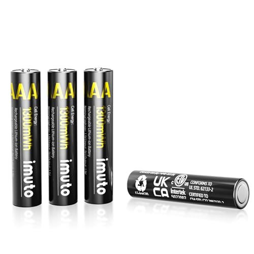 imuto 4 pilas AAA recargables de litio 1,5 V (1300-IMU4AAA)