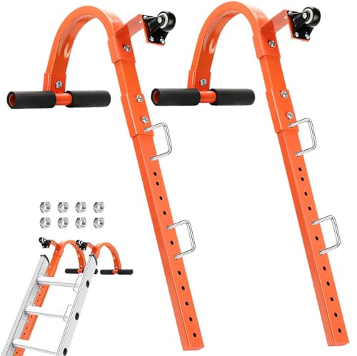 Ladder Roof Hook with Wheel - 2 Pack