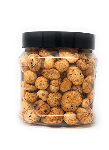 Image of Rani Jumbo Phool Makhana (Fox Nut /Popped Lotus Seed) Peri-Peri (Spicy Flavor) 3.5oz (100g) PET Jar ~ Indian Tasty Treats | Vegan | NON-GMO | Indian Origin