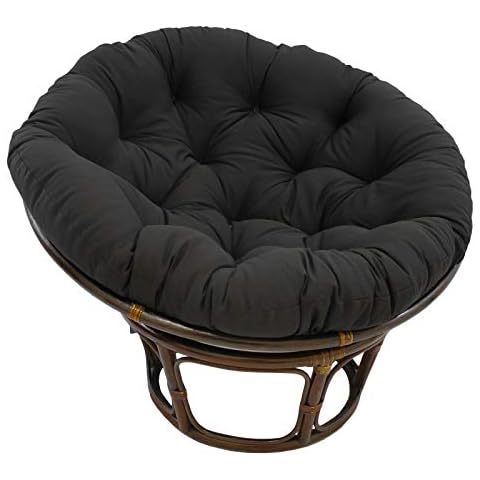 whcct Waterproof Replacement Needles Solid Twill Papasan Hammock Chair Pads,Outdoor Patio,Round Papasan Chair Cushion-L 120x120cm(47x47inch) Cover