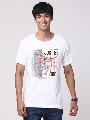 Image of ADRO 100% Cotton Lycra Tshirts for Men Combo Pack of 3 | Regular Fit | Printed T Shirt | Round Neck Half Sleeve| Mens Tshirts
