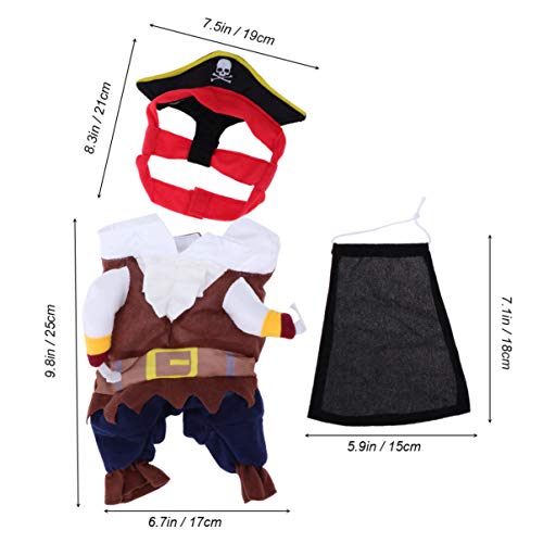 Disfraz perro gorro estilo pirata tamaños S a XL miniatura 7