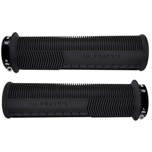 Peaty's Monarch Grips Fahrradgriffe - Knurl Fahrrad Lenkergriffe, Fahrradgriffe Ergonomisch für Komfort, Fahrrad und MTB Griffe… – Ansicht 1