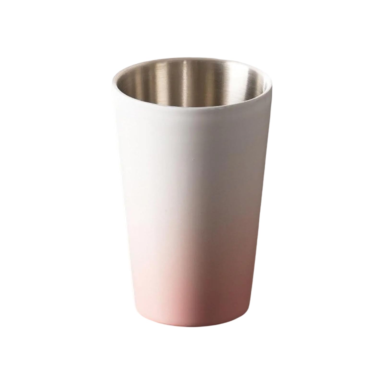Montesy Stainless Steel Water Glass Drinking Cup Double Wall Coffee Mug Metal Drinkware for Camping and Parties and
