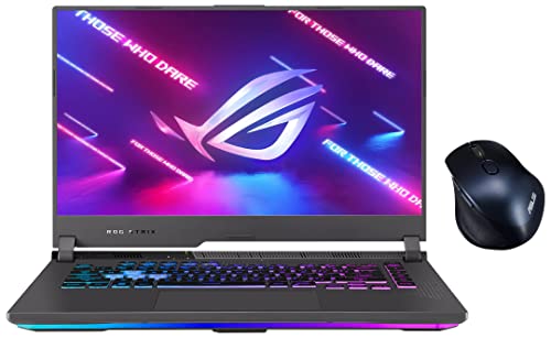Image of ASUS ROG Strix G15 (2022), 15.6-inch (39.62 cms) WQHD 165Hz /3ms, AMD Ryzen 7 6800H, RTX 3060 6GB Graphics, Gaming Laptop, G513RM-HQ271WS MW203 Wireless Silent Mouse (Blue)