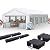 Quictent 16x32ft Party Tent Heavy Duty Outdoor Gazebo White Wedding Tent Canopy Event Shelter Carport with Removable Sidewalls& Carry Bags