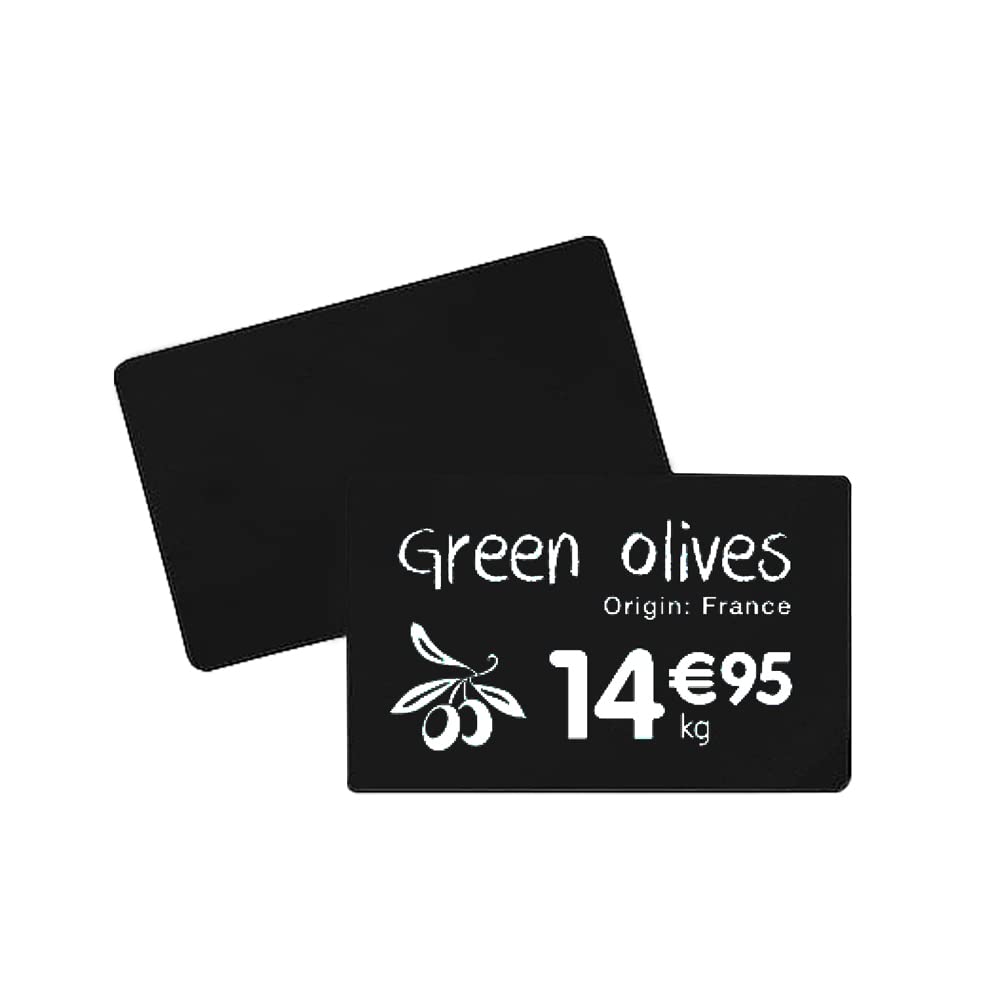 500 Stück Plastikkarten schwarz matt 86x54x0,5 mm - Preiskarten aus PVC 0,5 mm stark | HUTNER