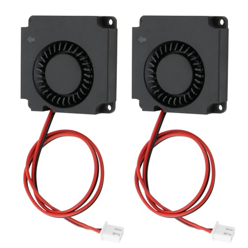 Be In Your Mind 2pcs 5V 4010 DC Micro Bearing Turbine Blower Cooling Fan 40x40x10mm Brushless Hydraulic Bearing with Ter
