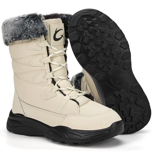 Larwen Women's Winter Snow Boots with Fur Lining