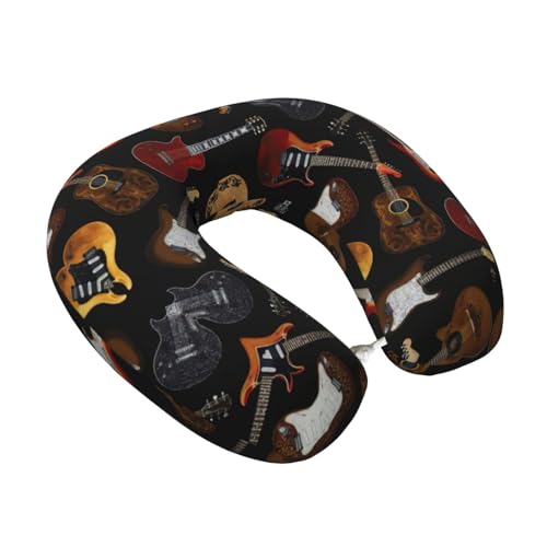 Almohada U-Neck Espuma viscoelástica Negro Tamaño único miniatura 2