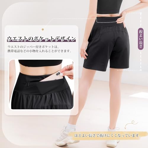 Rovidorx ランニングパンツ レディース k22-blk-L