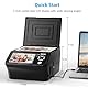 Digitaler Film- und Diascanner– Mit 5-Zoll-LCD-Bildschirm, konvertiert 35-mm- und 110-mm-Filme, Fotos und Visitenkarten in hochauflösendes 22-MP-JPEG, enthält 8-GB-SD-Karte.