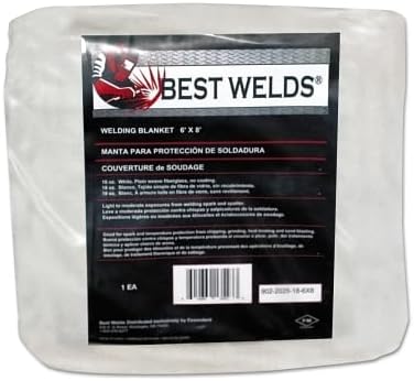 BEST WELDS 902-2025-18-10X10 - Welding Blanket, 10ft X 10ft, Fiberglass, Tan, 18 oz