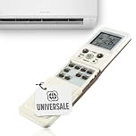 TEMPO DI SALDI Telecomando Universale Condizionatore multifunzione compatibile con oltre 1000 modelli, Telecomando Aria Condizionata Universale con display LCD, facile da Programmare