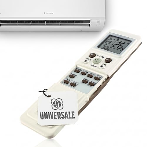 TEMPO DI SALDI Telecomando Universale Condizionatore multifunzione compatibile con oltre 1000 modelli, Telecomando Aria Condizionata Universale con display LCD, facile da Programmare